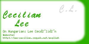 cecilian lee business card